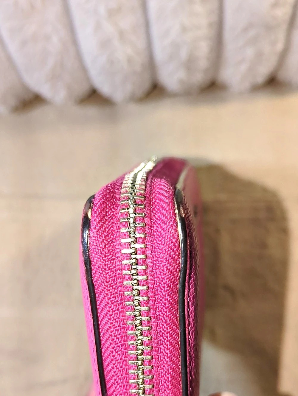 Coach Accordion Zip Wallet in Pink NOW ONLY $35 - Picture 11 of 12